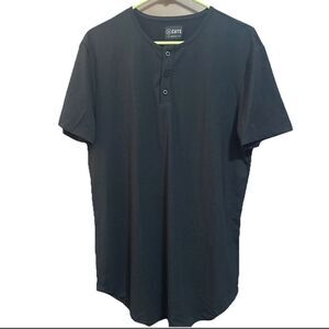 Cuts Clothing Men's Short  Sleeve Curve Hem Crew NeckSignature Fit Tee- XL